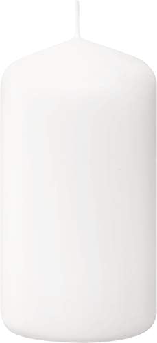 Bolsius White Pillar Candles 20 Pack Unscented