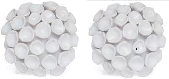 Hosley Set of 2 Nimbus Wall Decor White 425 Inch
