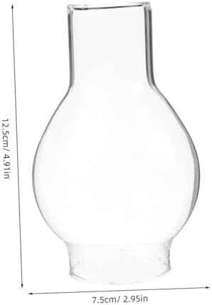 2pcs Glass Candle Sleeve Windproof Chimney Shade for Jar Candles