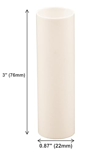 Creative Hobbies 3 Inch Cream Plastic Candle Covers Set of 6
