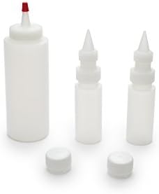 Fox Run Icing Squeeze Bottles Set of 3 Clear
