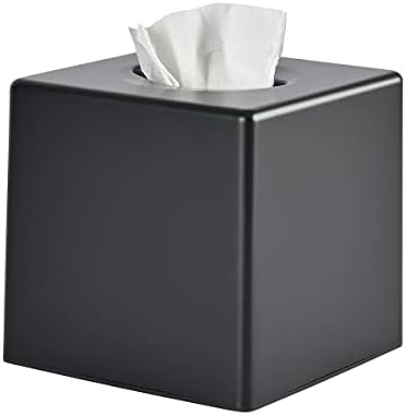 Y-in Hand Tissue Box Cover - Black Square Holder