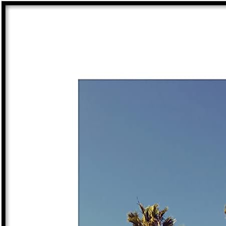 Americanflat 8x10 Picture Frame Set of 6 with Shatter-Resistant Glass - Black