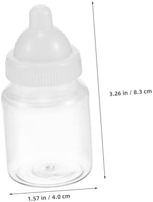 KOMBIUDA 24pcs Clear Candy Boxes Unique Bottle Design for Party Favors