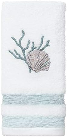 Avanti Linens Fingertip Towel - Soft Absorbent Cotton Coastal Terrazo Collection
