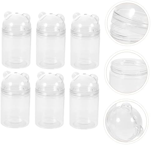 6pcs Bear Shaped Candy Jars for Birthday Parties and Chocolate Storage