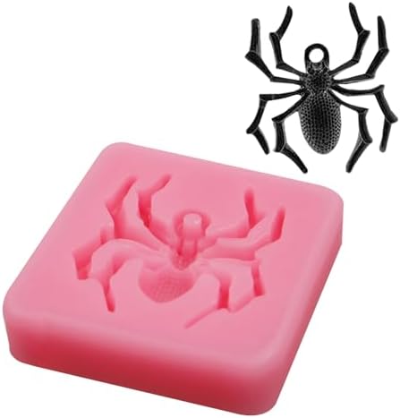 Spider Fondant Molds 2 Pcs Halloween Cake Decor Silicone