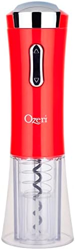 Ozeri Electric Wine Opener with Foil Cutter Red Style