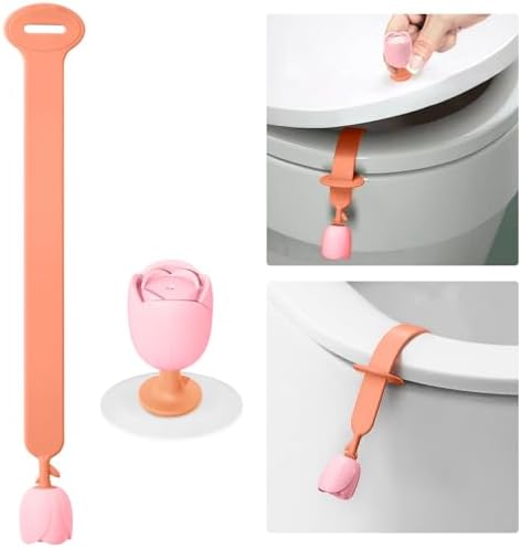 2 Pcs Silicone Toilet Lid Lifter Set Hygienic and Portable