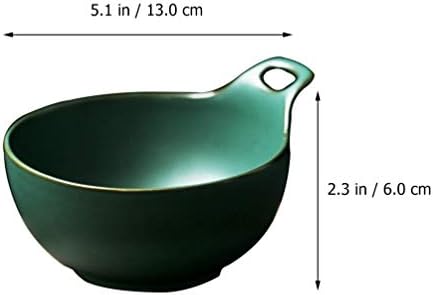 Hemoton Ceramic Ice Cream Bowl Decorative Fruit Dish