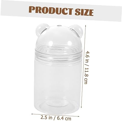 6pcs Bear Shaped Candy Jars for Birthday Parties and Chocolate Storage