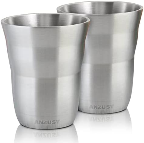 ANZUSY 2 Pack 88 Oz Stainless Steel Cups
