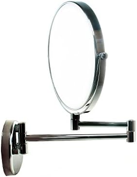 Tuka-i-Akut 7X Zoom Wall Vanity Mirror 8 Inch Foldable Chrome