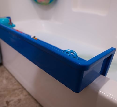 Tub Topper Splash Guard Play Shelf Blue
