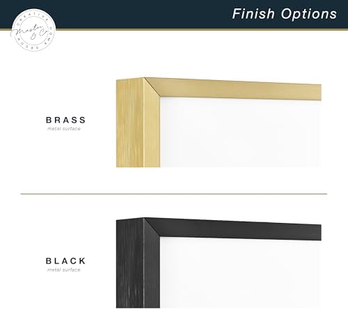 MCS Foundry Metal 8x10 Picture Frame with Brass Finish 2-Pack