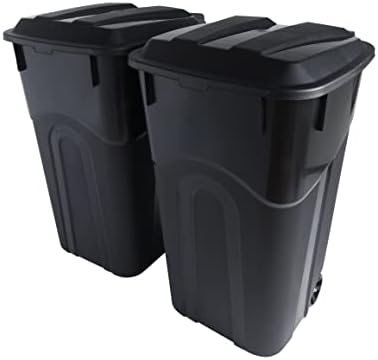 United Solutions 32 Gallon Trash Cans 2 Pack with Microfiber Mop and Bucket
