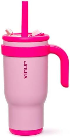 VINUR Kids Insulated Tumbler 17 oz Purple Pink