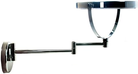 Tuka-i-Akut 7X Zoom Wall Vanity Mirror 8 Inch Foldable Chrome