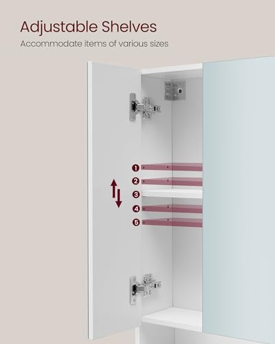 VASAGLE Medicine Cabinet with Mirror and Storage