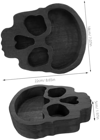 Skull Bowl Candle Holder for Halloween Parties and Gatherings