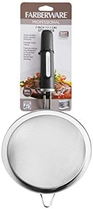 Farberware Professional Food Strainer Sieve Colander 7-Inch Black