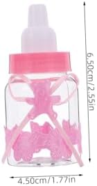 12pcs Shower Candy Boxes Fillable Mini Bottles Bear Shaped Party Favors