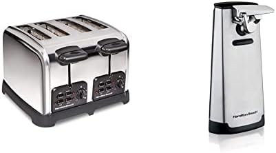 Hamilton Beach Retro Toaster with Wide Slots and Electric Can Opener