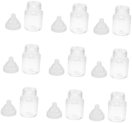 KOMBIUDA 24pcs Clear Candy Boxes Unique Bottle Design for Party Favors