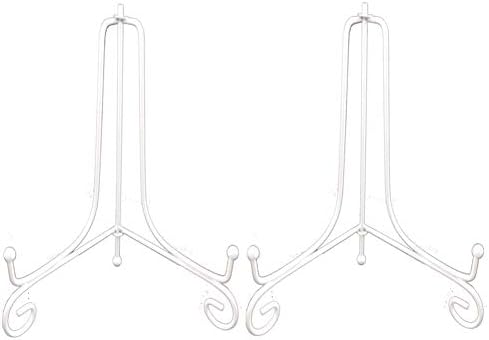 Artliving 2 Pack 12 Inch Iron Plate Stand Display