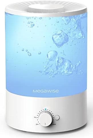 MegaWise Cool Mist Humidifier with Essential Oil Diffuser and Night Light