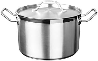 8 Quart 18 8 Steel Stock Pot with Lid