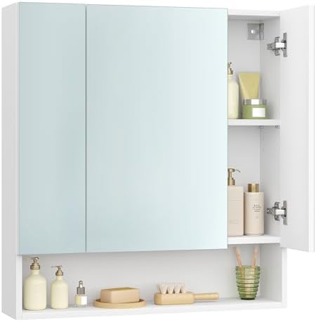 VASAGLE Medicine Cabinet with Mirror and Storage