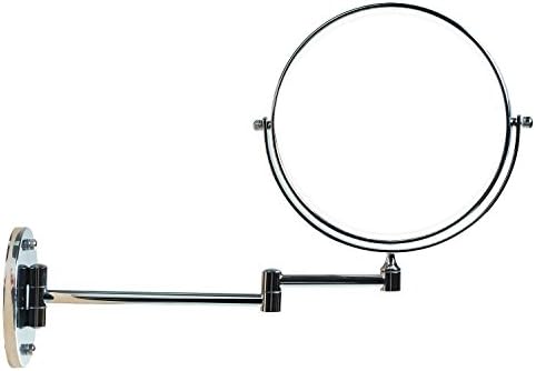 Tuka-i-Akut 7X Zoom Wall Vanity Mirror 8 Inch Foldable Chrome