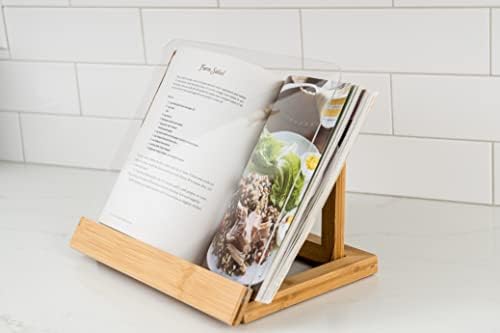 Lipper International Bamboo Wood Cookbook Stand