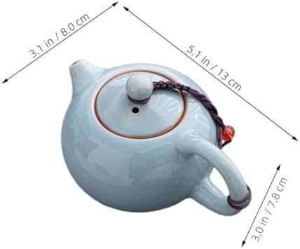LIFKOME Ceramic Teapot for Gong Fu Tea and Tea Ceremonies