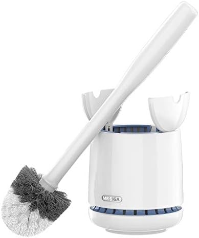 MRSIGA Toilet Bowl Brush with Holder White 1 Pack