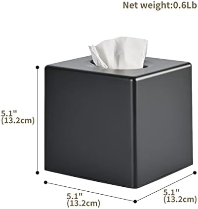 Y-in Hand Tissue Box Cover - Black Square Holder