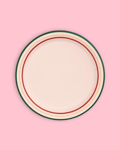 XO Fetti Camp Gingham Paper Plates 24pk 9 Inch