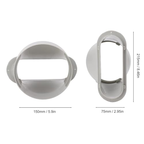 Air Conditioner Exhaust Hose Adapter 59in Rectangular to Round