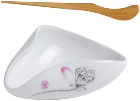 LIFKOME Tea Spoon Ceramic Leaf Dispenser Scoop Set