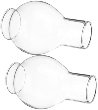 2pcs Glass Candle Sleeve Windproof Chimney Shade for Jar Candles