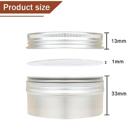 3 Ounce Aluminum Tin Cans 20 Pack with Screw Lid and Labels