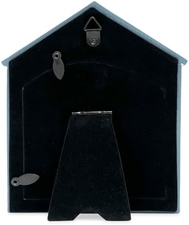 Isaac Jacobs 4x4 Navy Resin Woof Doghouse Frame with Easel and Hanging Tabs