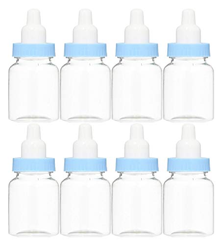 Baby Shower Favor - 36 Pack Mini Milk Bottle Blue Gift Bags