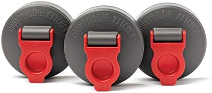 County Line Kitchen Wide Mouth Flip Cap Lid 3 Pack