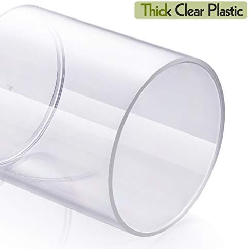 AOZITA 3 Pack Acrylic Q-Tip Holder Dispenser Set