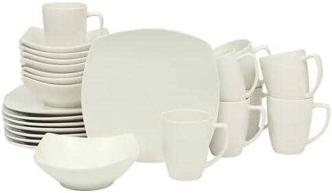 Gibson Home Zen Buffet 24-Piece Dinnerware Set - White