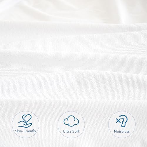 Full Size Mattress Protector Waterproof and Breathable Terry Soft Cover