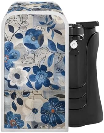 Blue Flower Desk Cover for Manual Can Opener