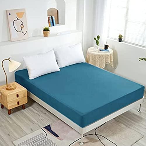 NHNHN Full Size Fitted Sheet Turquoise